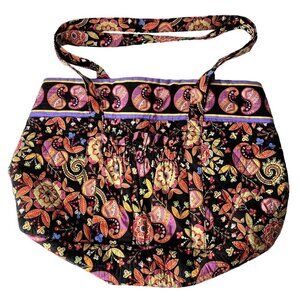 Colorful cute design over the shoulder large cloth purse/bag 20" x 16" x 6"